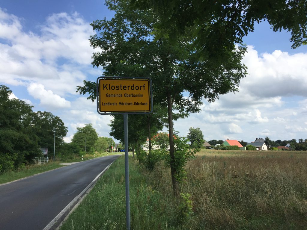 Ortseingang Richtung Strausberg