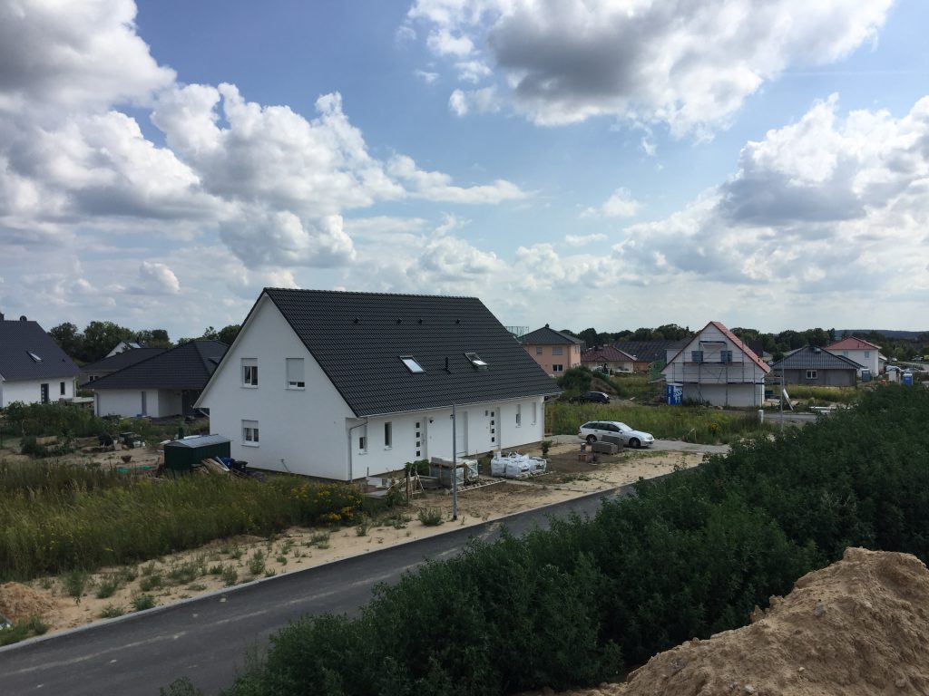 2. Blick auf das Baugebiet Kiebitz-Aue